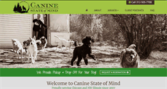Desktop Screenshot of caninestateofmind.com